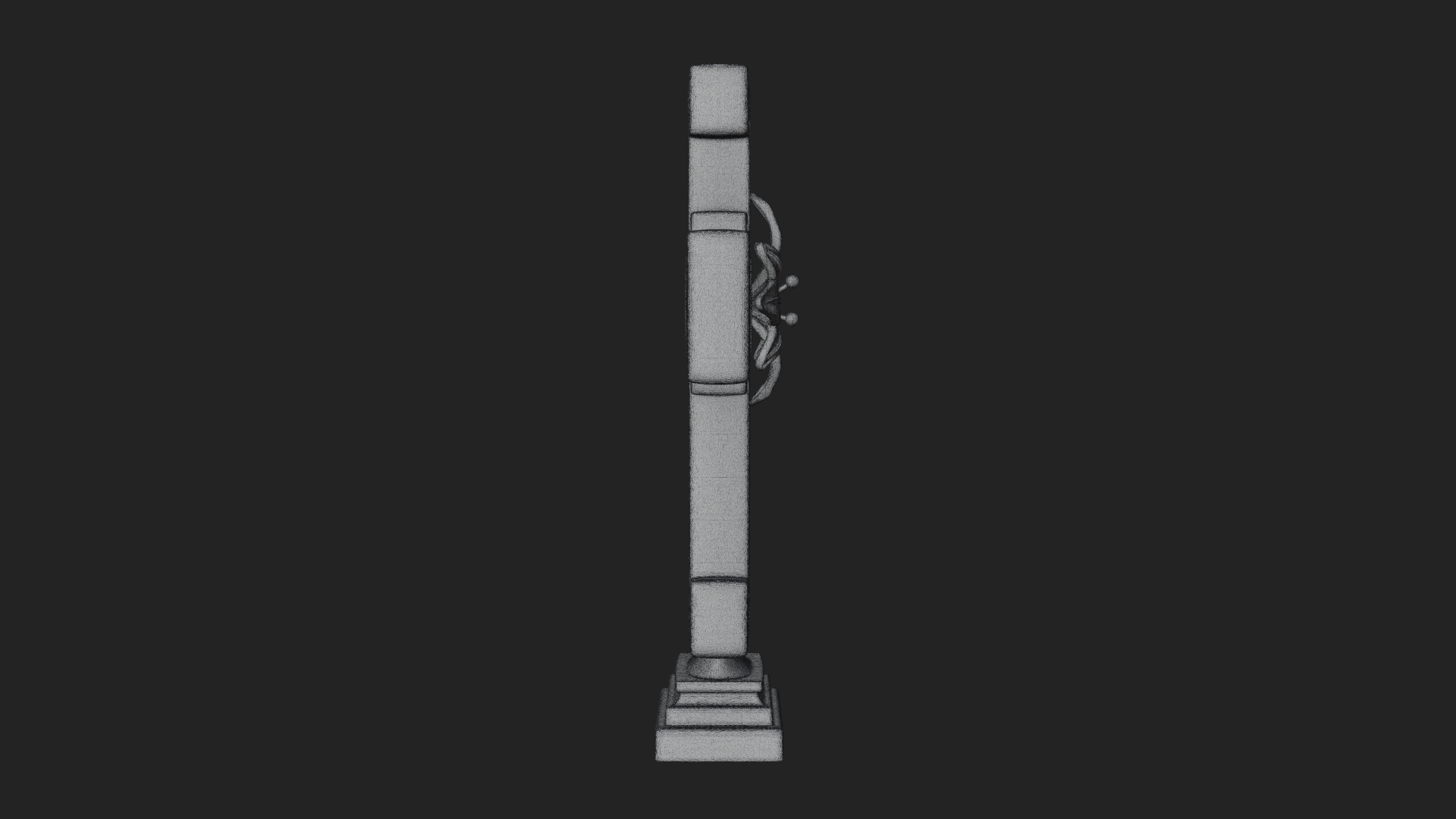 Carved Relief Wall Cross Design 523 3D Print Model 3D Model