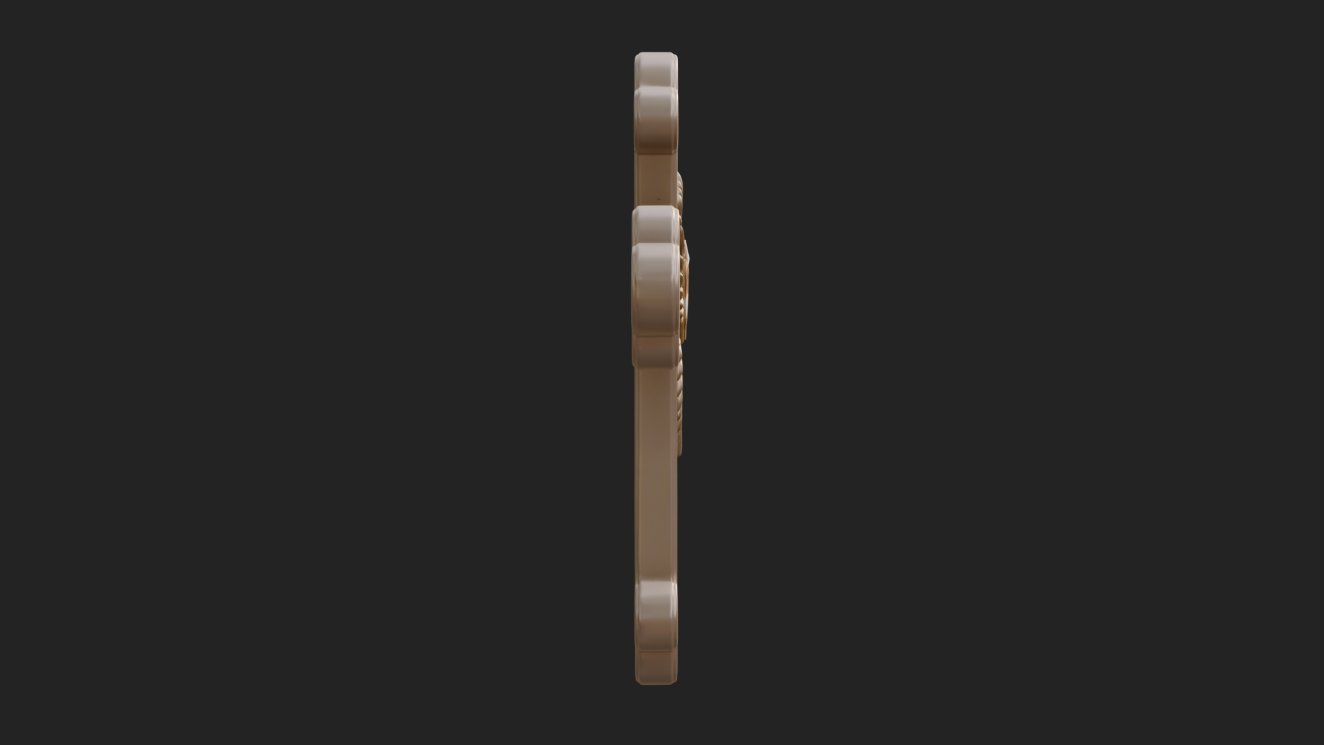 Carved Relief Wall Cross Design 524 3D Print Model 3D Model