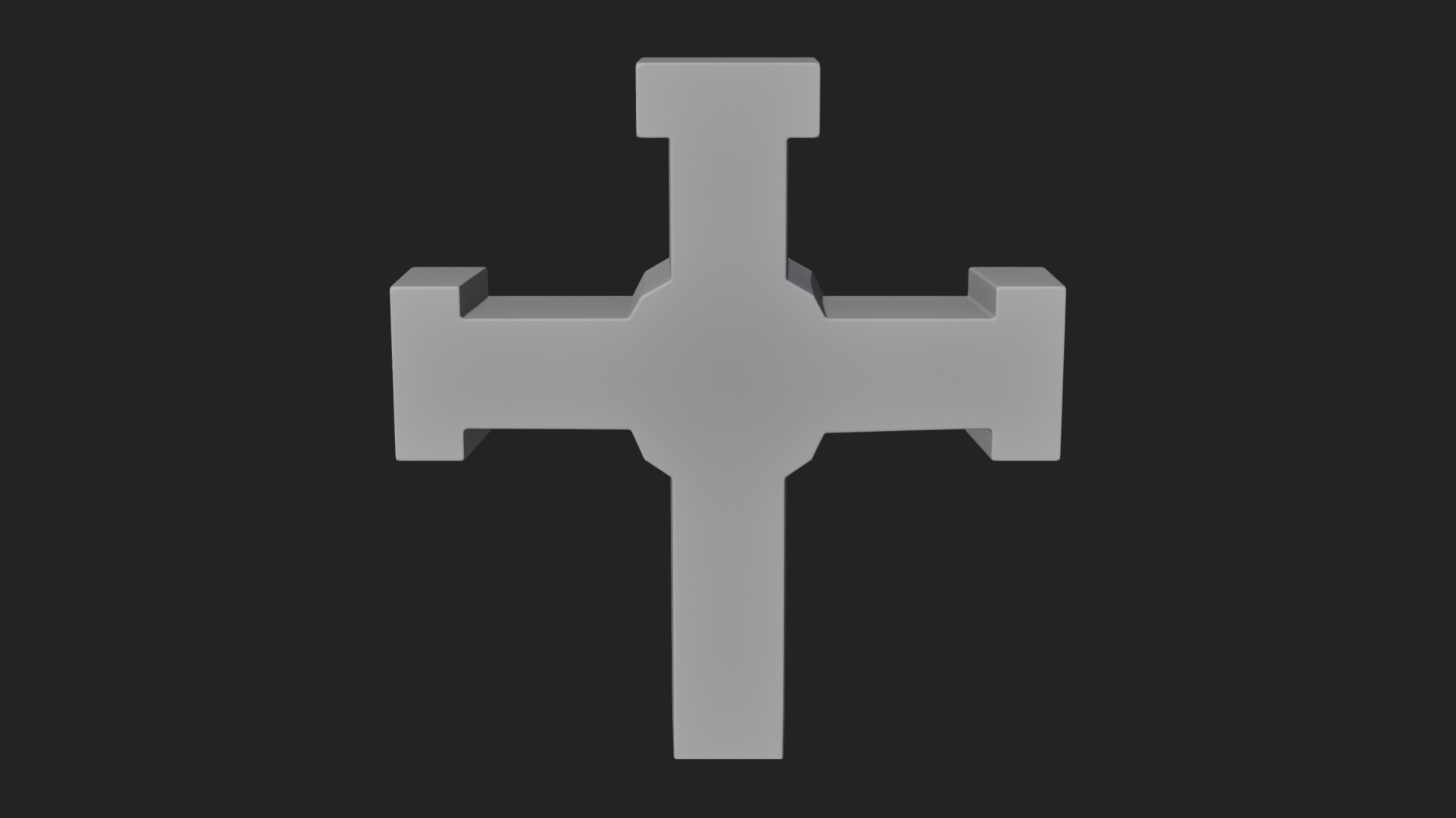 Carved Relief Wall Cross Design 527 3D Print Model 3D Model