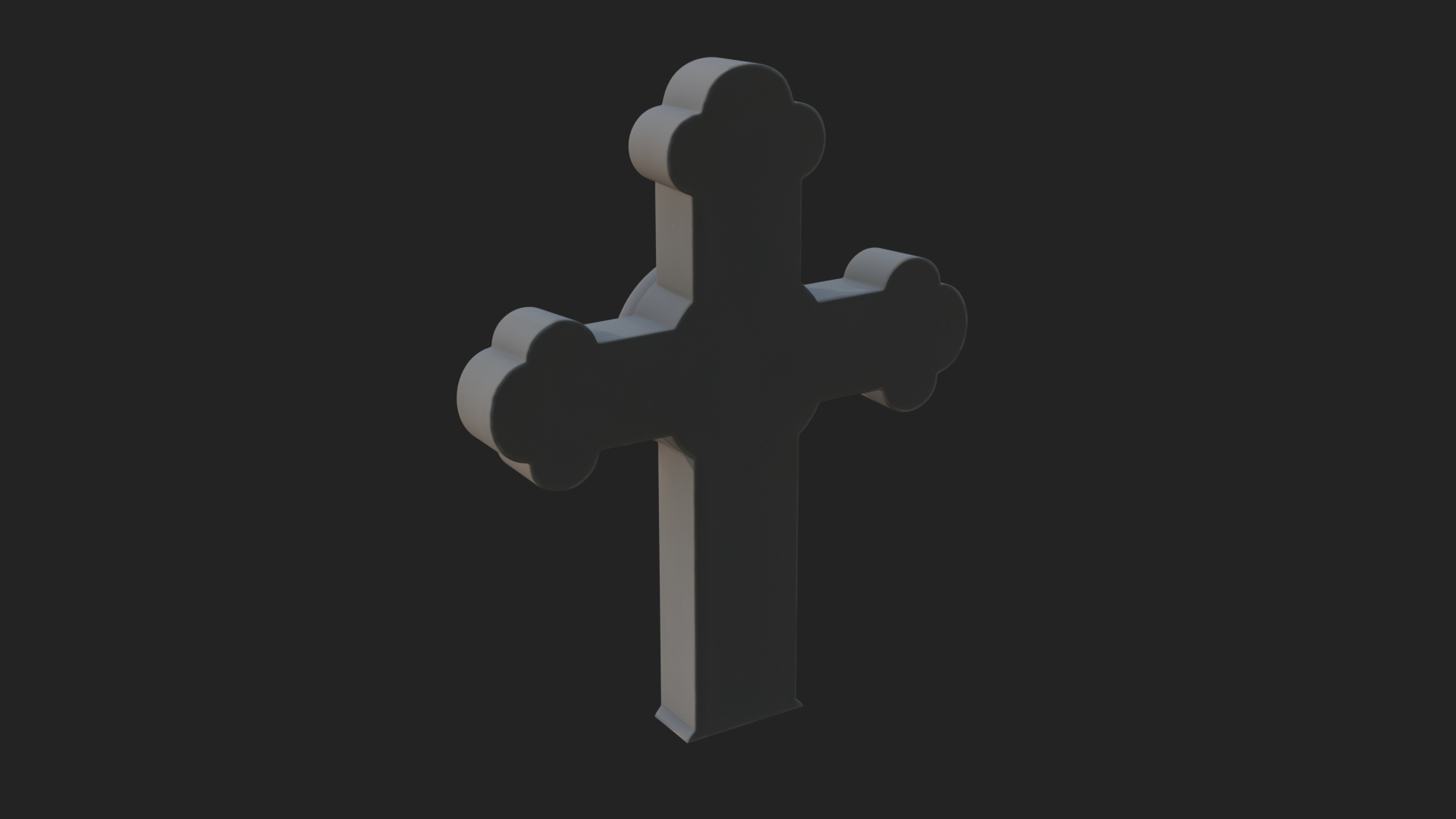 Carved Relief Wall Cross Design 53 3D Print Model 3D Model