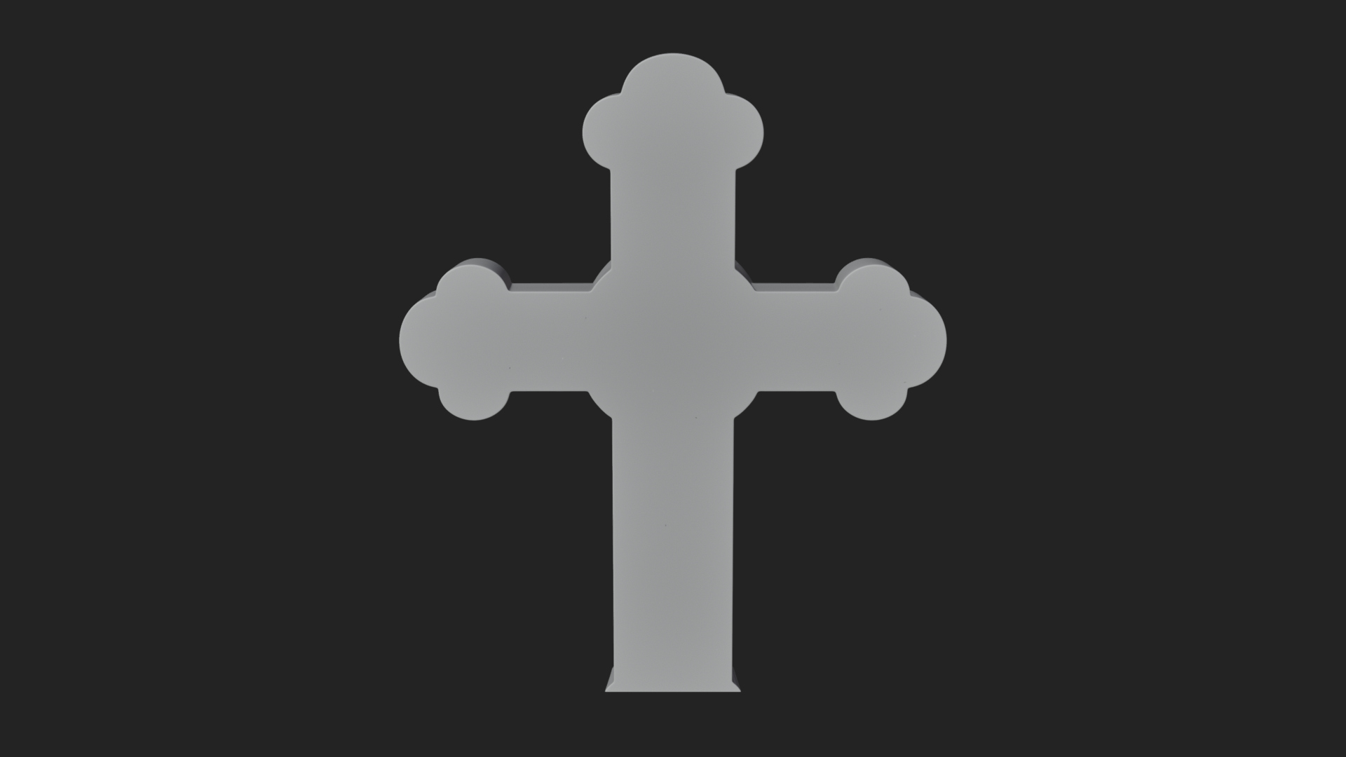 Carved Relief Wall Cross Design 53 3D Print Model 3D Model