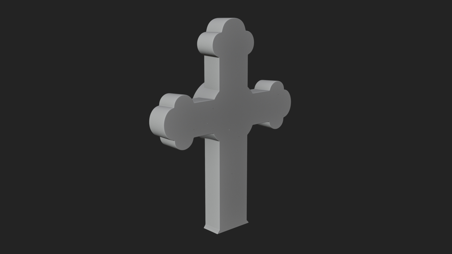 Carved Relief Wall Cross Design 53 3D Print Model 3D Model