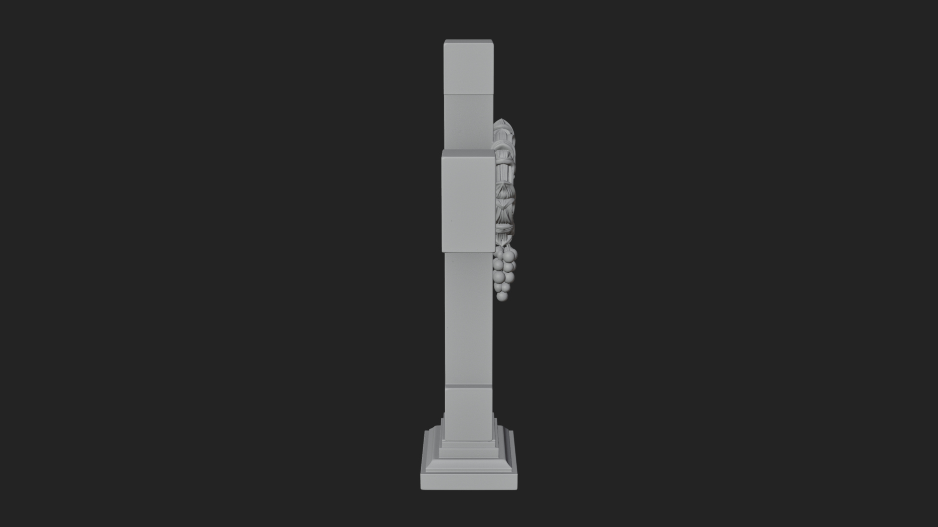 Carved Relief Wall Cross Design 530 3D Print Model 3D Model