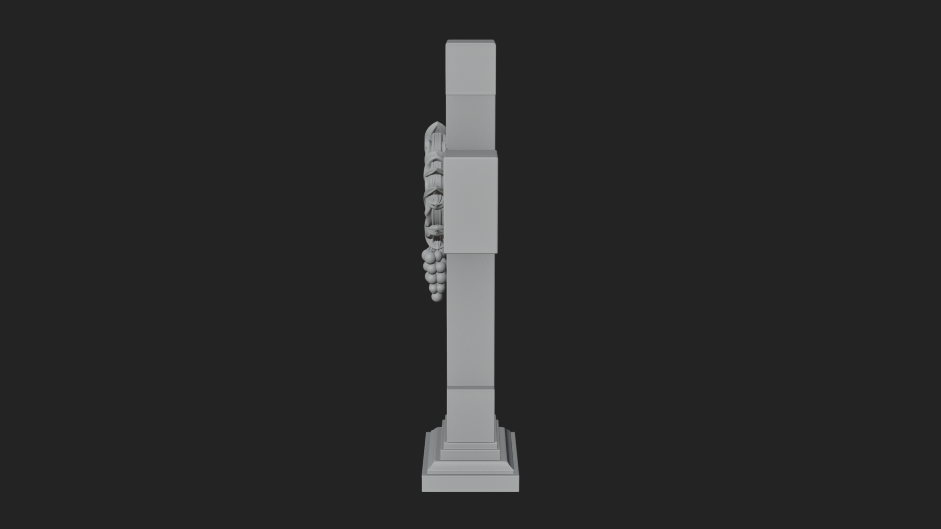 Carved Relief Wall Cross Design 530 3D Print Model 3D Model