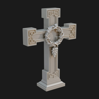 Carved Relief Wall Cross Design 530 3D Print Model