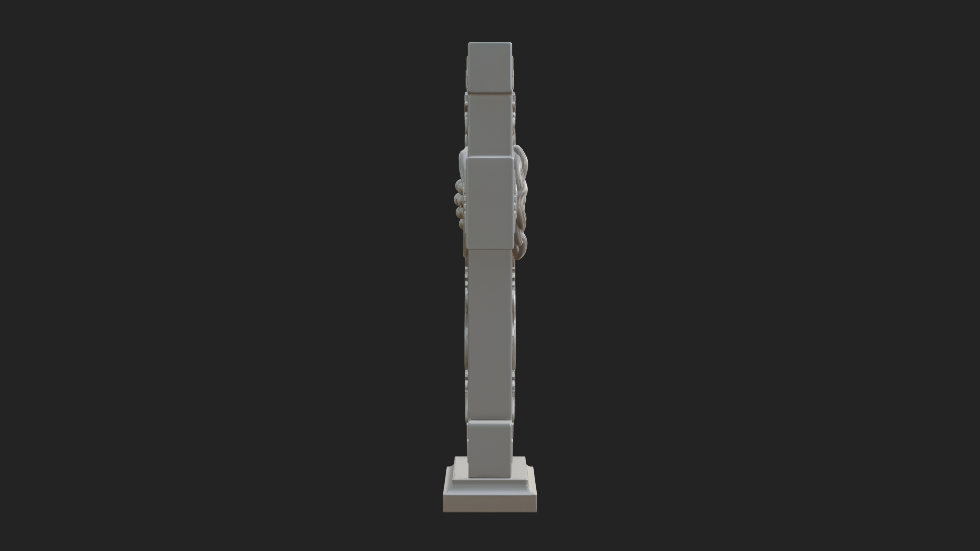 Carved Relief Wall Cross Design 531 3D Print Model 3D Model