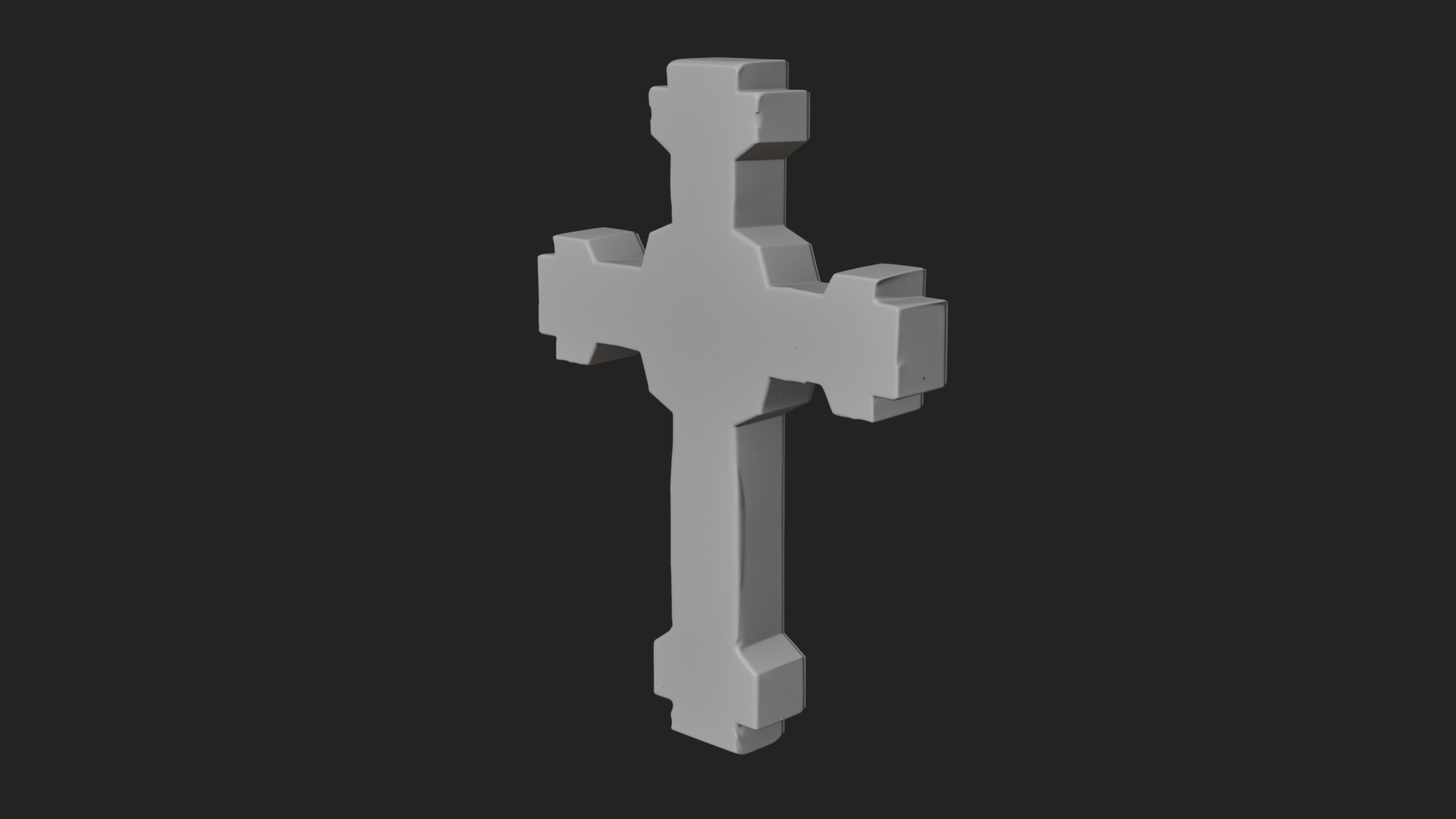Carved Relief Wall Cross Design 532 3D Print Model 3D Model