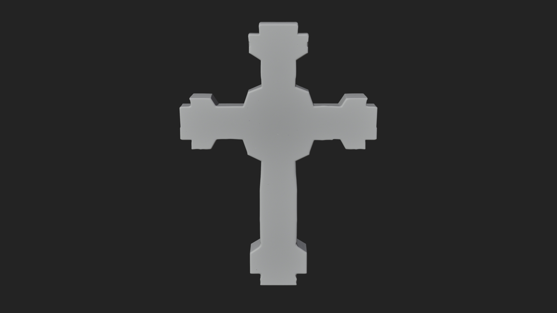 Carved Relief Wall Cross Design 532 3D Print Model 3D Model