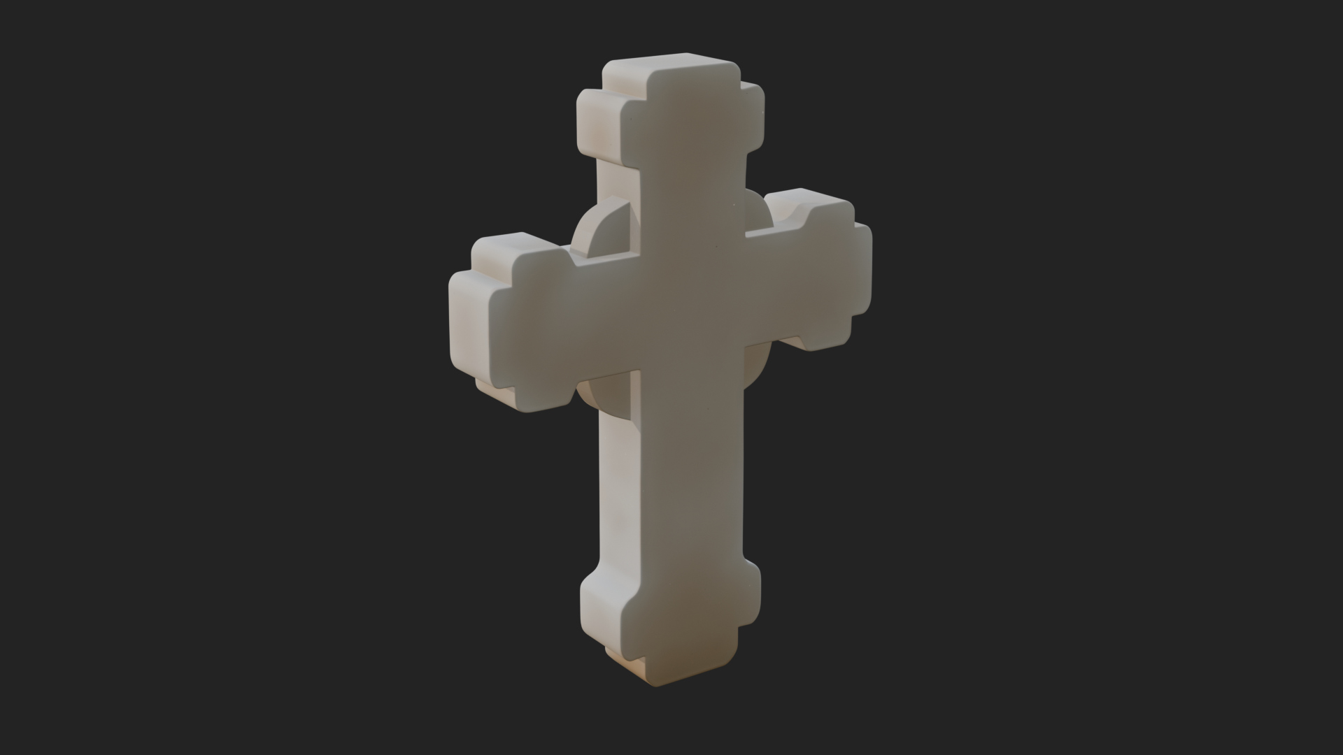 Carved Relief Wall Cross Design 533 3D Print Model 3D Model