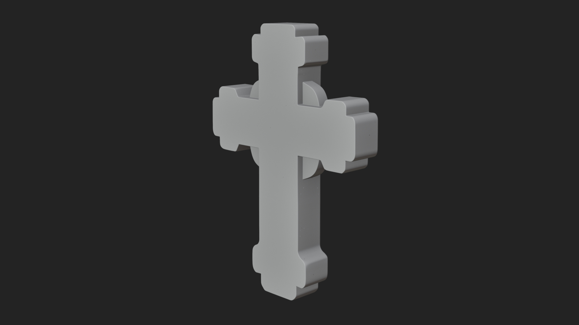 Carved Relief Wall Cross Design 533 3D Print Model 3D Model