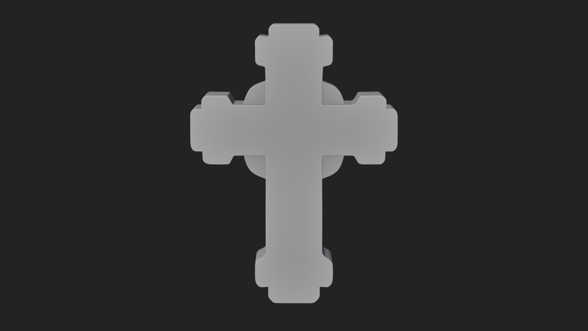 Carved Relief Wall Cross Design 533 3D Print Model 3D Model