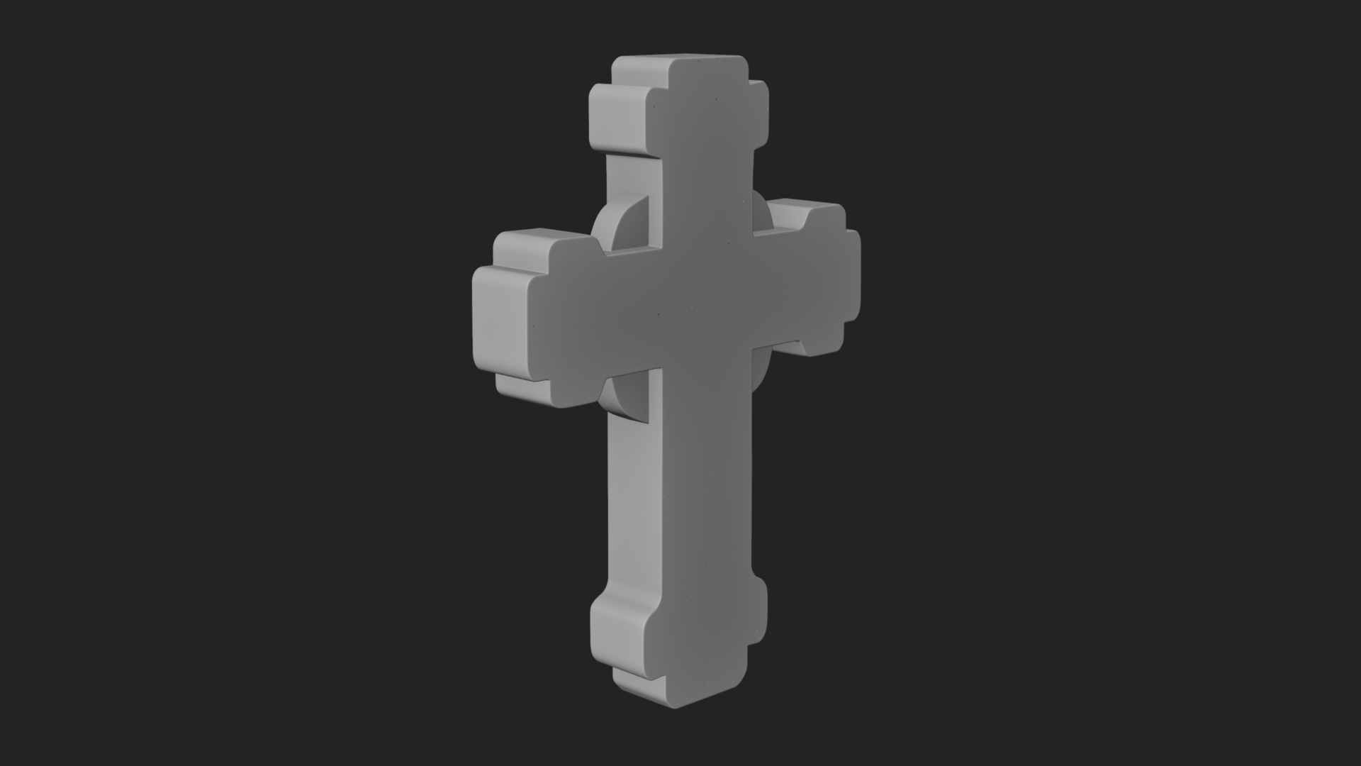 Carved Relief Wall Cross Design 533 3D Print Model 3D Model