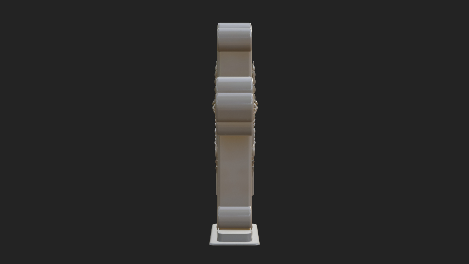 Carved Relief Wall Cross Design 536 3D Print Model 3D Model