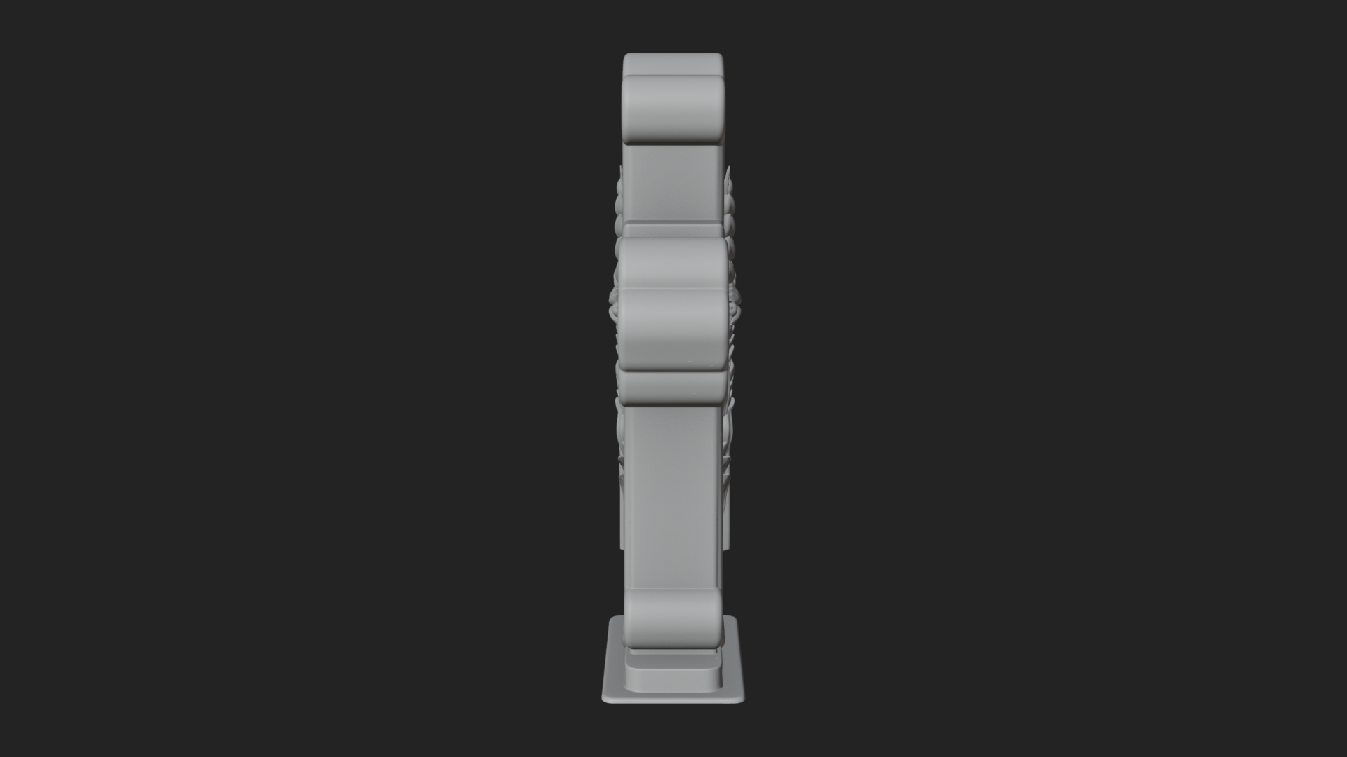 Carved Relief Wall Cross Design 536 3D Print Model 3D Model