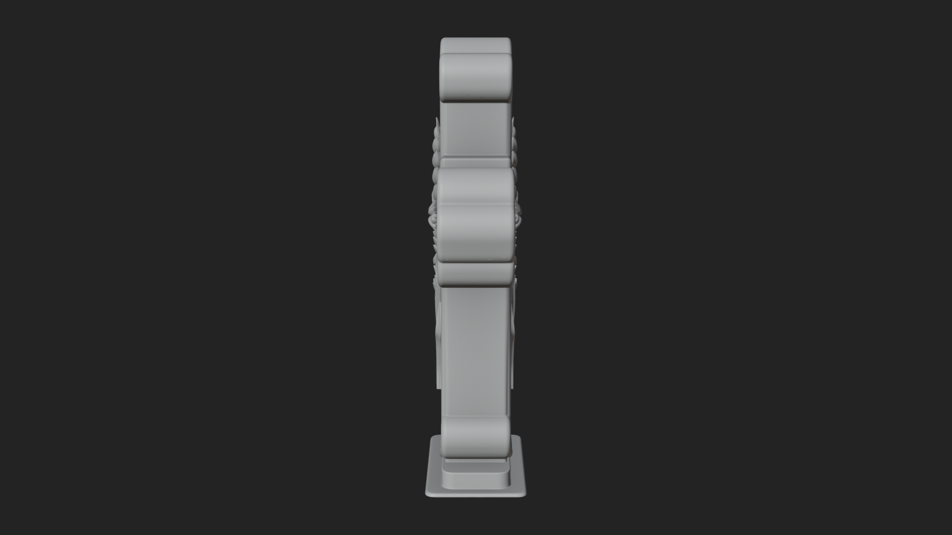Carved Relief Wall Cross Design 536 3D Print Model 3D Model