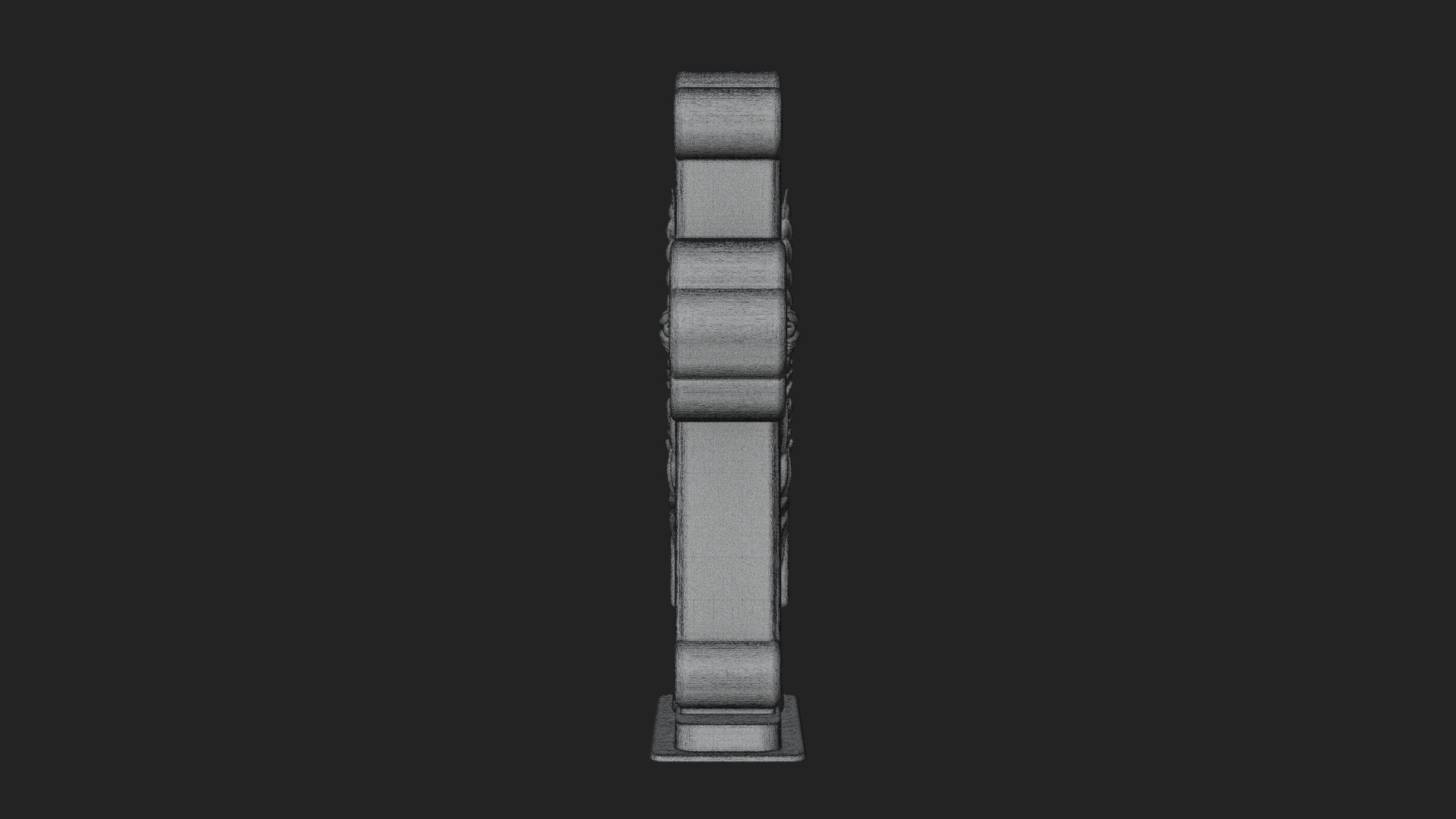 Carved Relief Wall Cross Design 536 3D Print Model 3D Model