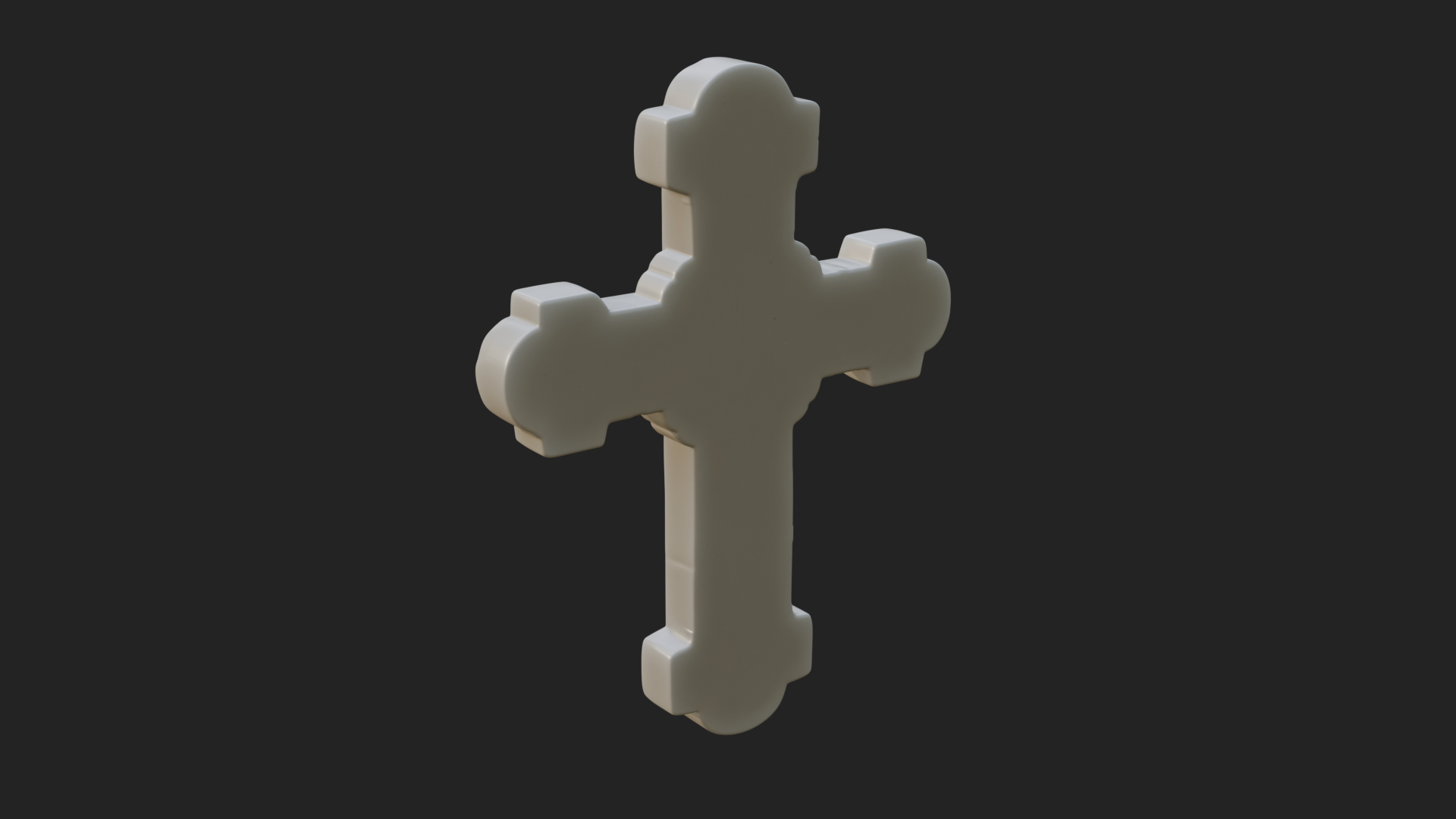Carved Relief Wall Cross Design 537 3D Print Model 3D Model