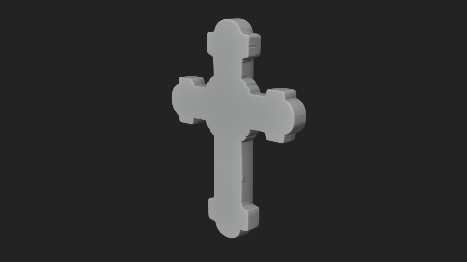 Carved Relief Wall Cross Design 537 3D Print Model 3D Model