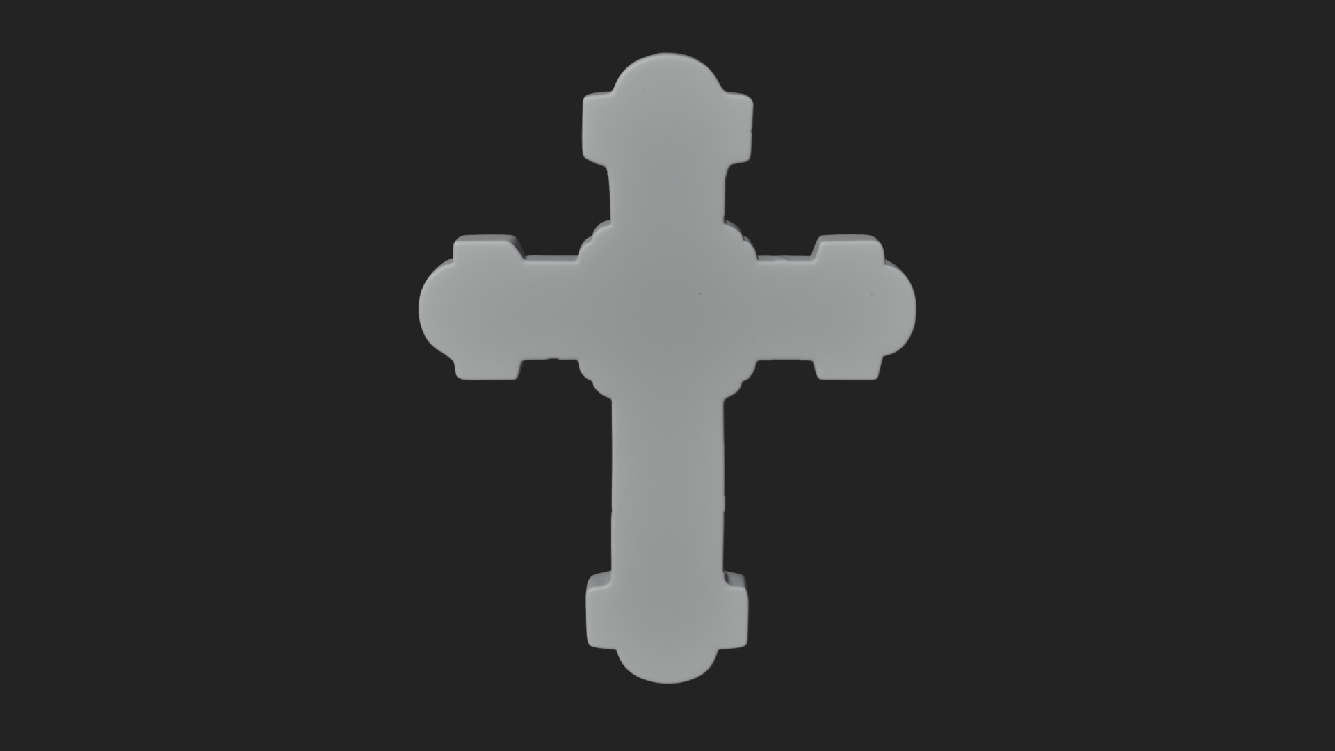 Carved Relief Wall Cross Design 537 3D Print Model 3D Model
