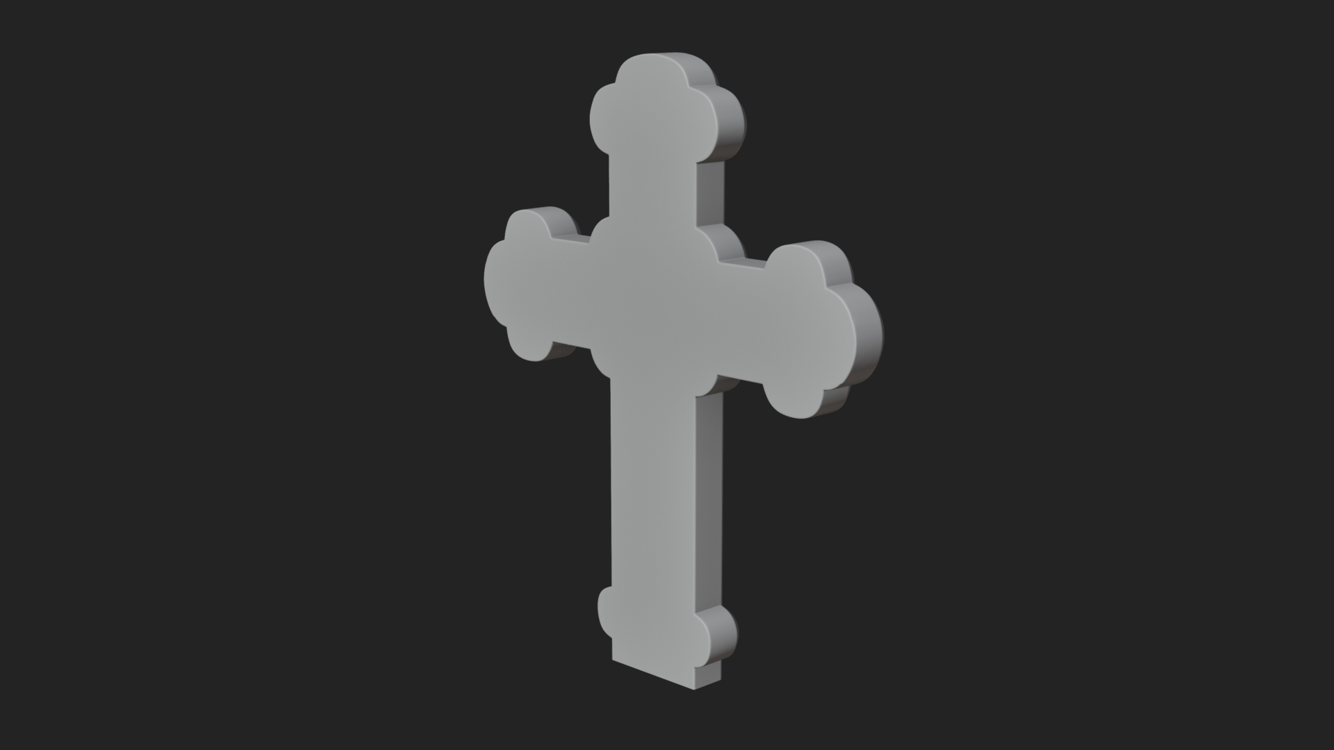 Carved Relief Wall Cross Design 538 3D Print Model 3D Model