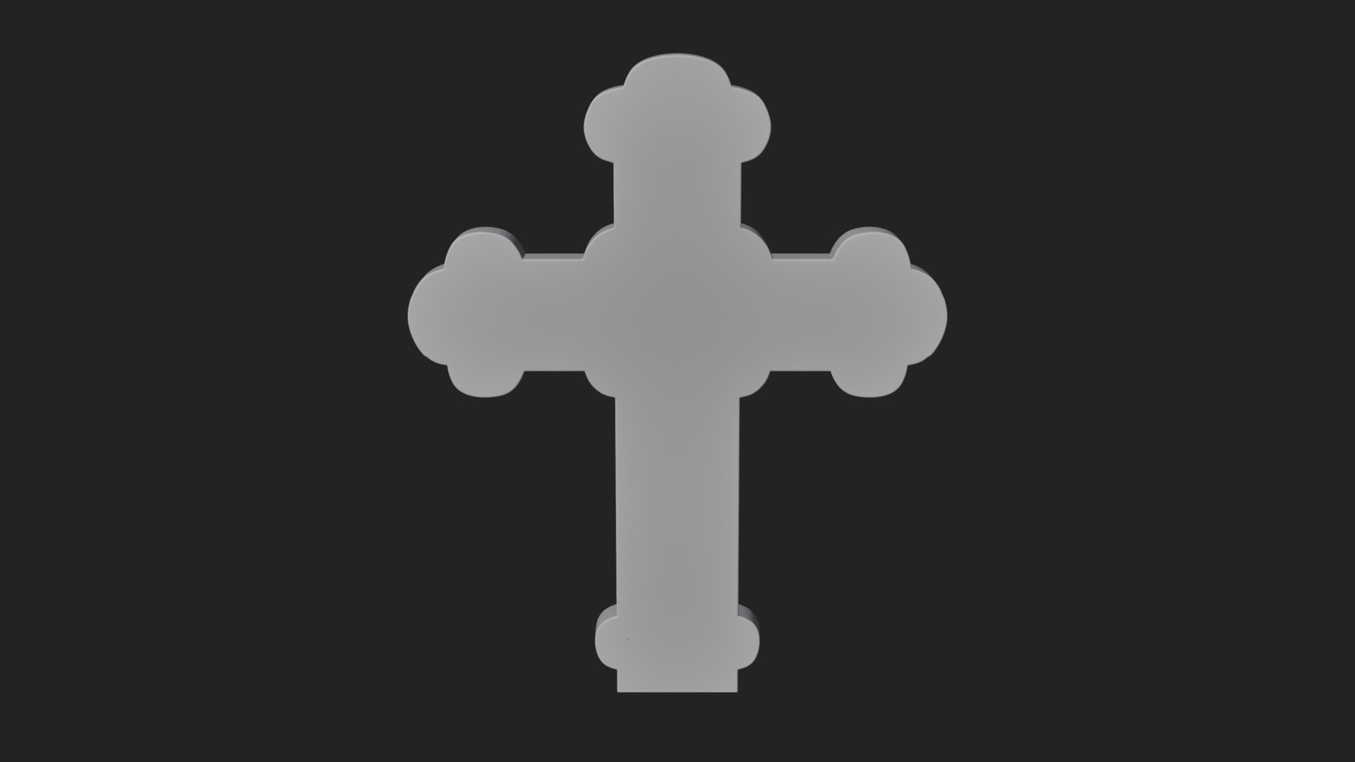 Carved Relief Wall Cross Design 538 3D Print Model 3D Model