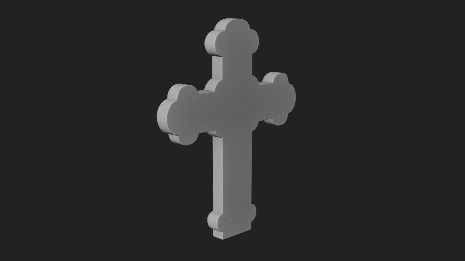 Carved Relief Wall Cross Design 538 3D Print Model 3D Model