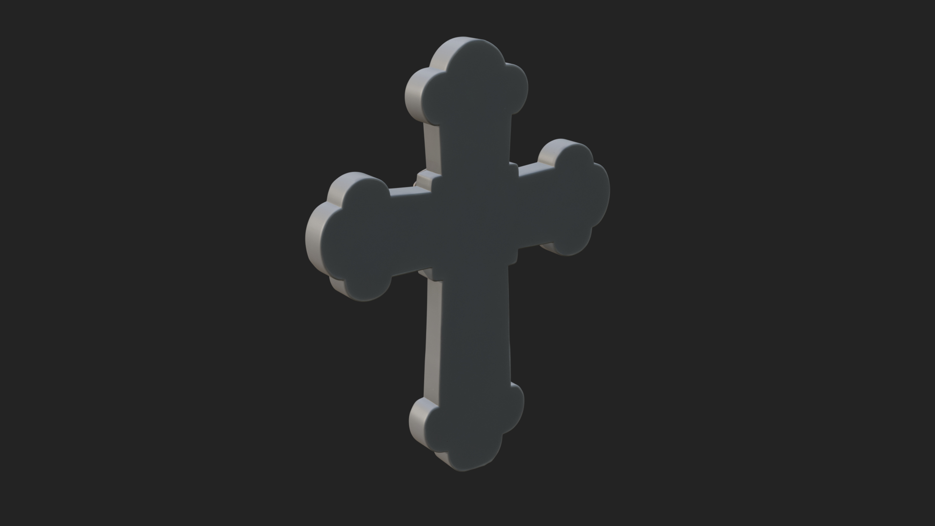 Carved Relief Wall Cross Design 539 3D Print Model 3D Model