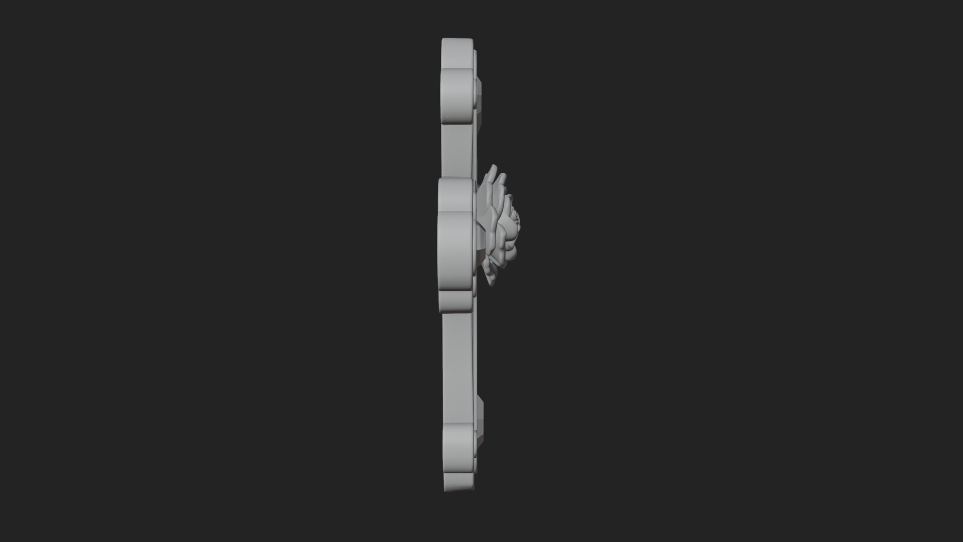 Carved Relief Wall Cross Design 539 3D Print Model 3D Model