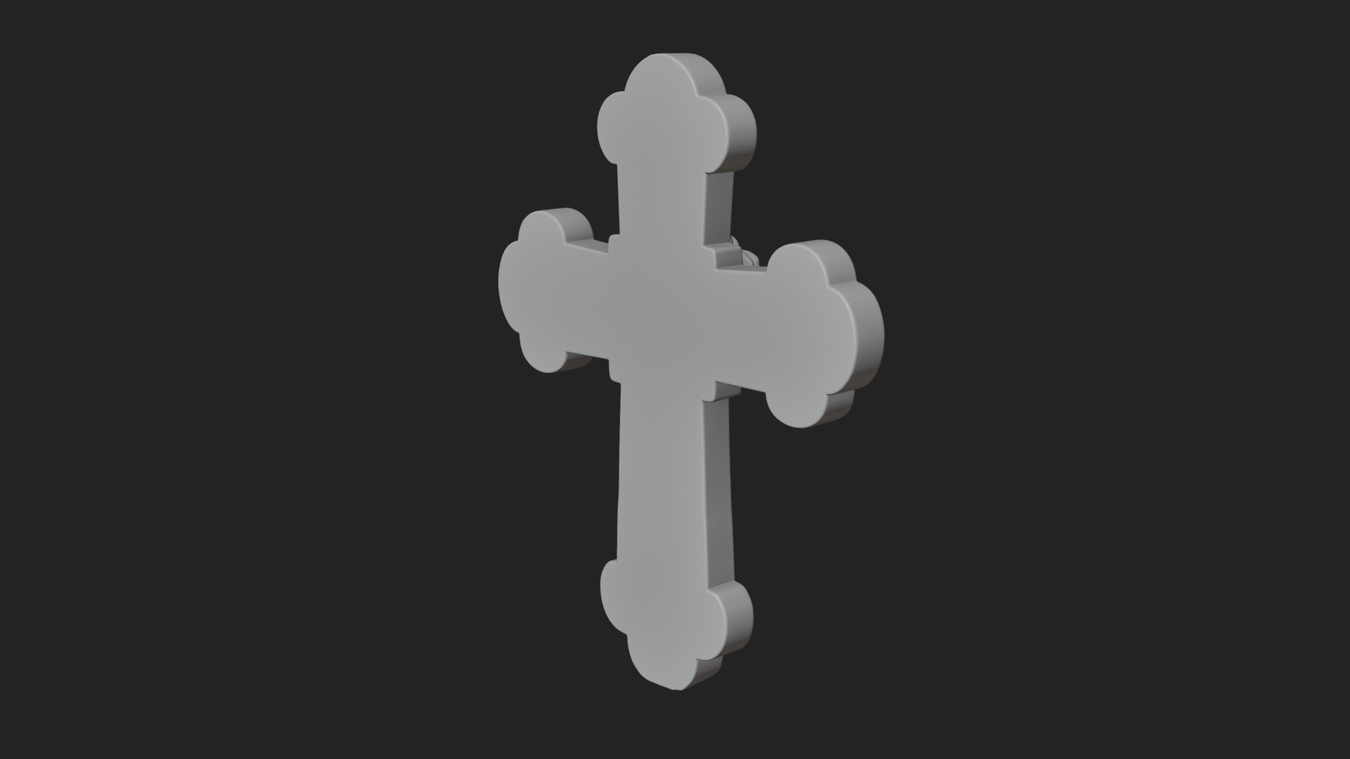 Carved Relief Wall Cross Design 539 3D Print Model 3D Model