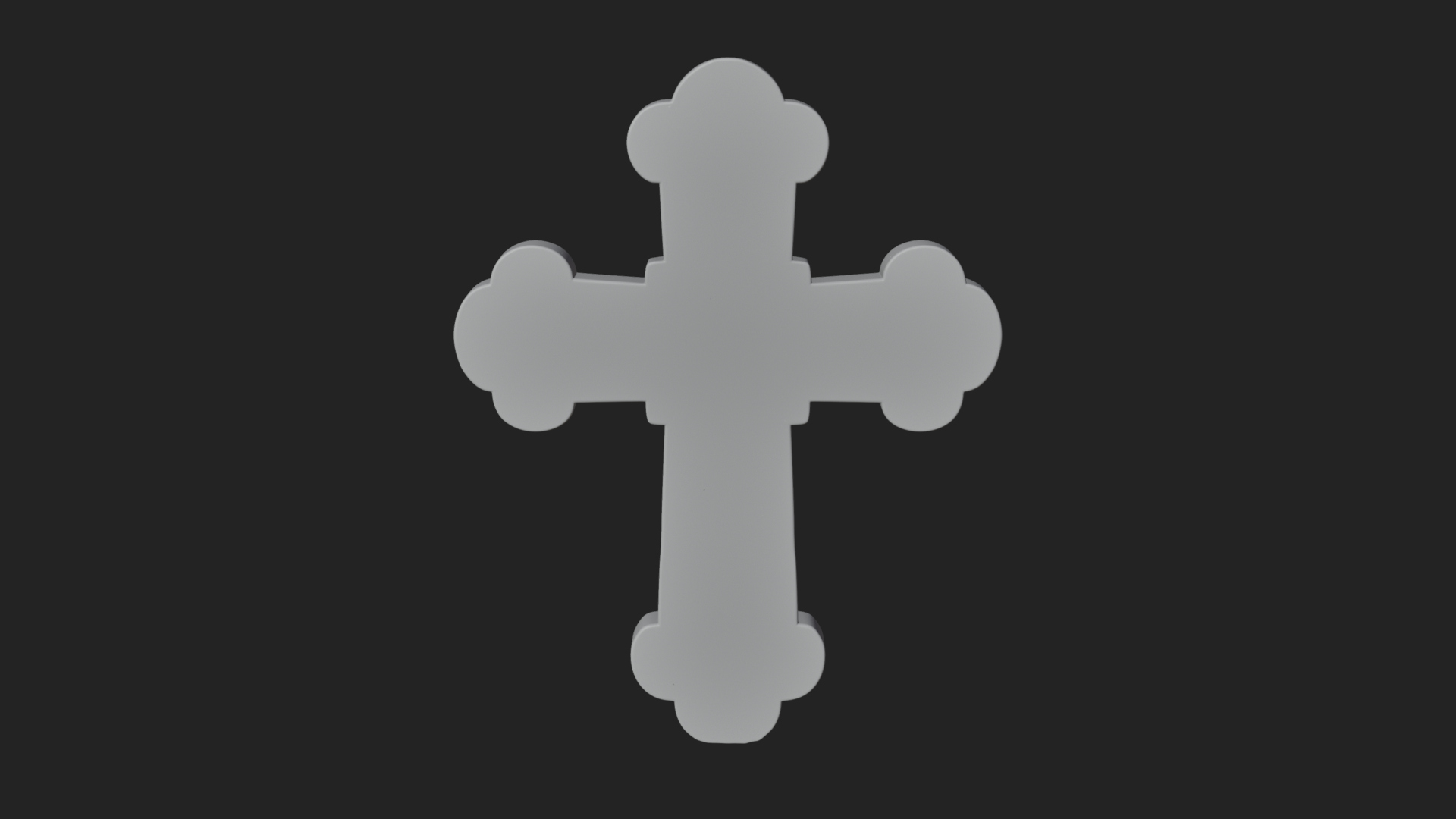 Carved Relief Wall Cross Design 539 3D Print Model 3D Model