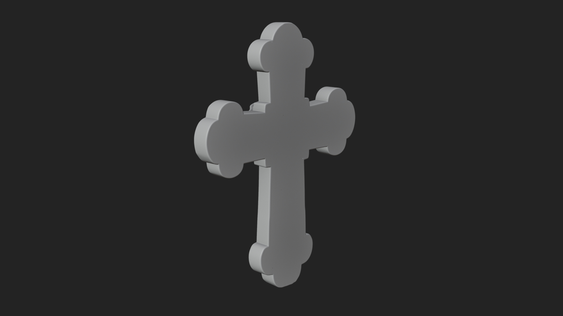 Carved Relief Wall Cross Design 539 3D Print Model 3D Model