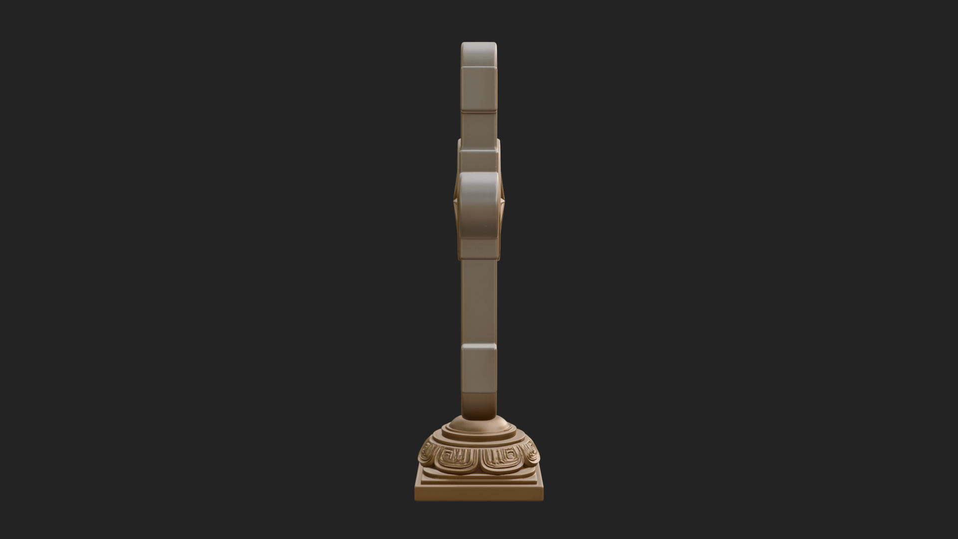Carved Relief Wall Cross Design 54 3D Print Model 3D Model
