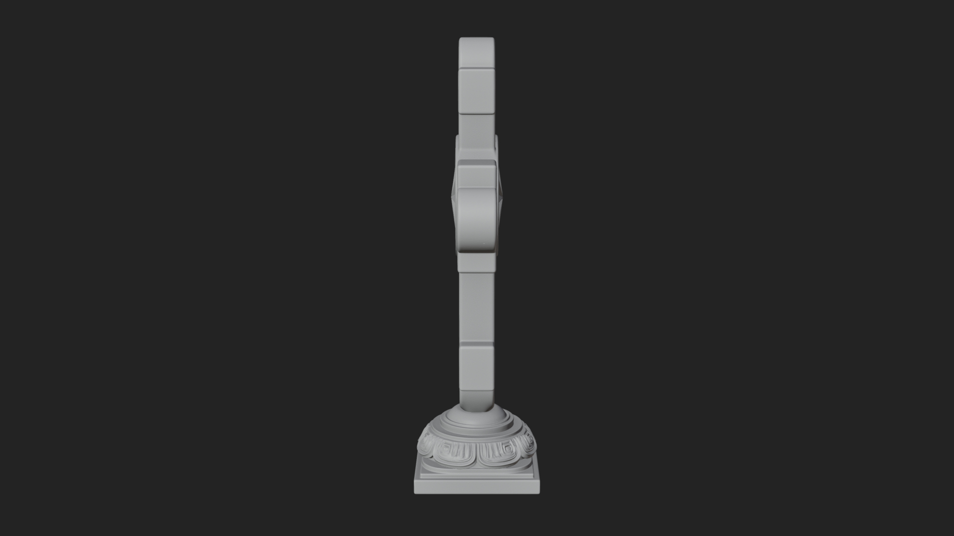 Carved Relief Wall Cross Design 54 3D Print Model 3D Model
