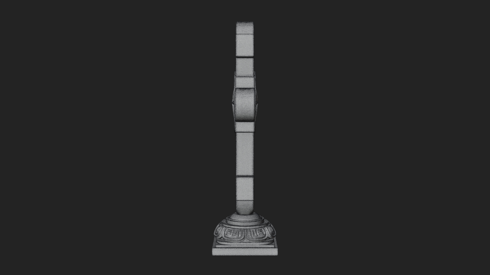 Carved Relief Wall Cross Design 54 3D Print Model 3D Model