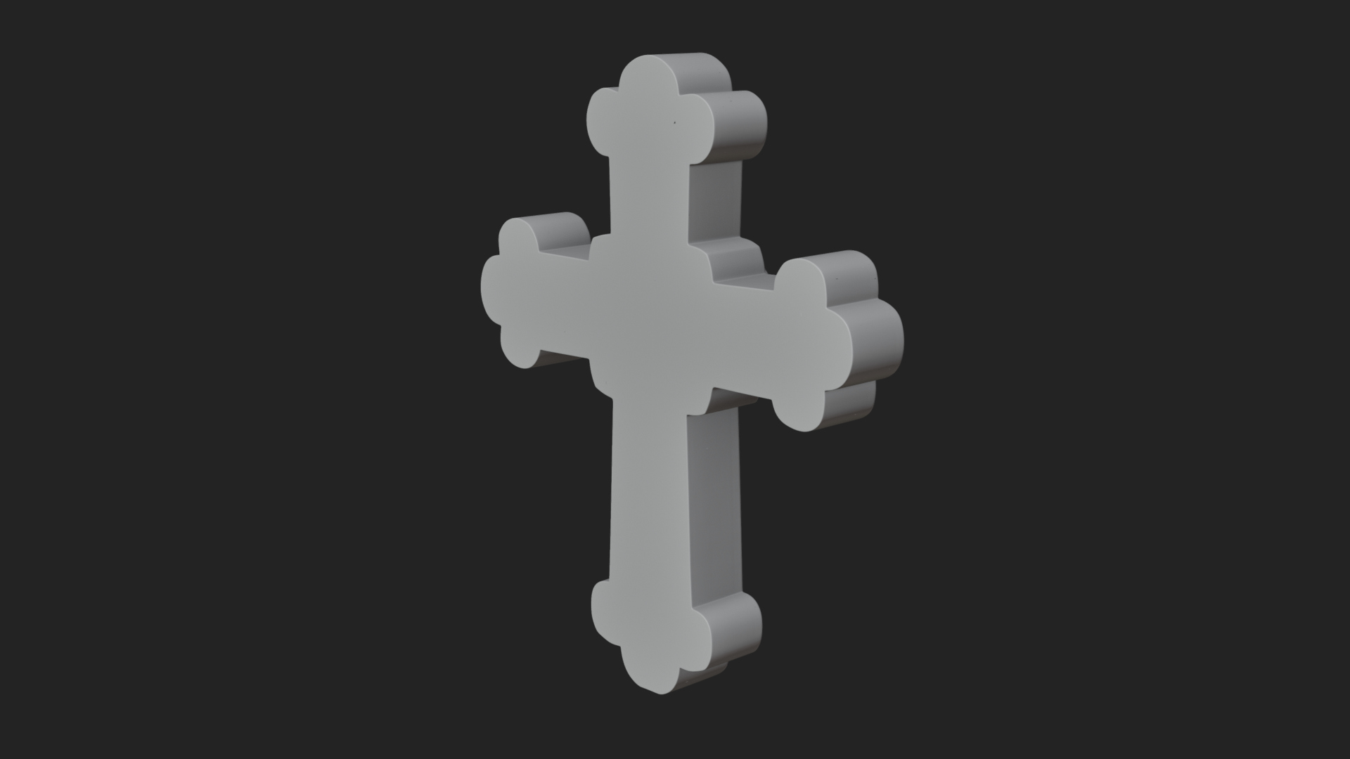 Carved Relief Wall Cross Design 540 3D Print Model 3D Model