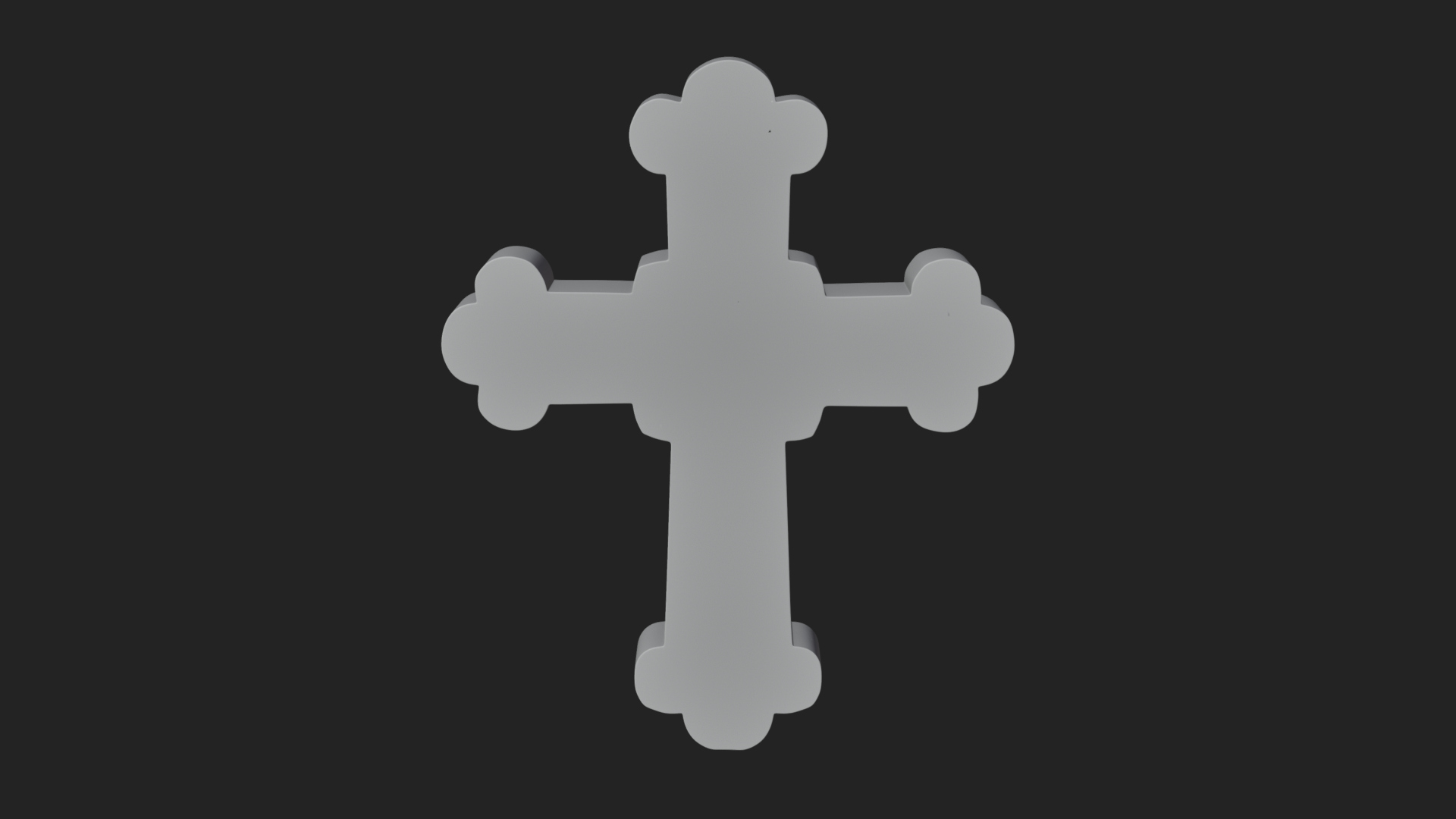 Carved Relief Wall Cross Design 540 3D Print Model 3D Model