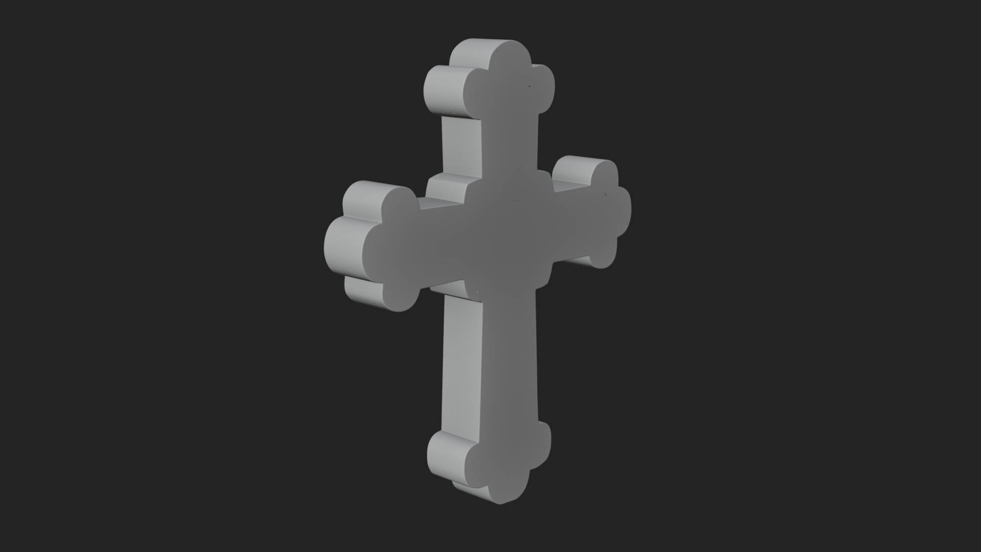 Carved Relief Wall Cross Design 540 3D Print Model 3D Model