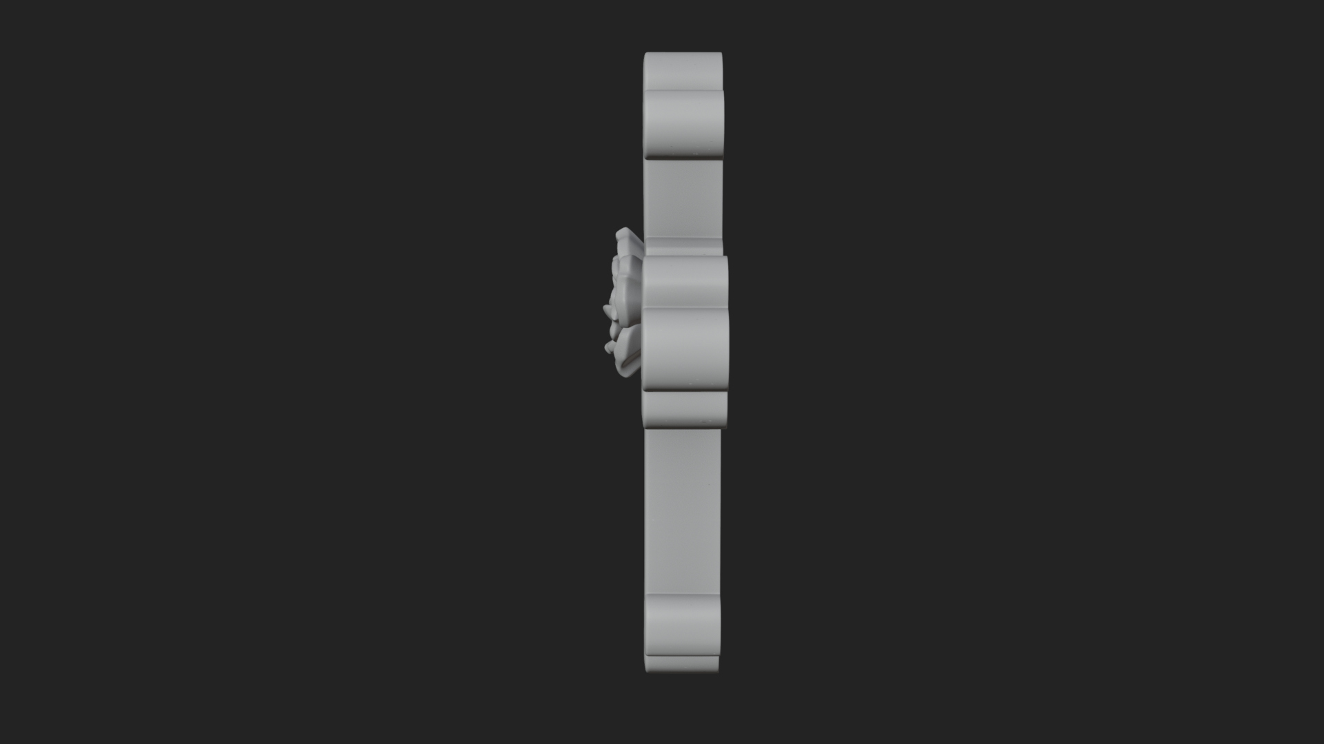 Carved Relief Wall Cross Design 540 3D Print Model 3D Model