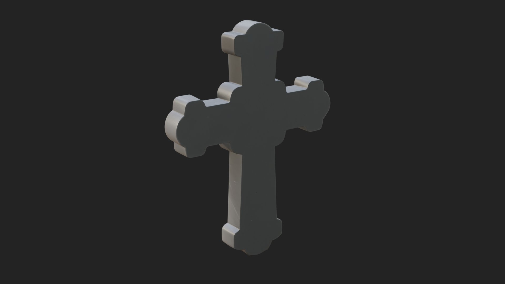 Carved Relief Wall Cross Design 541 3D Print Model 3D Model