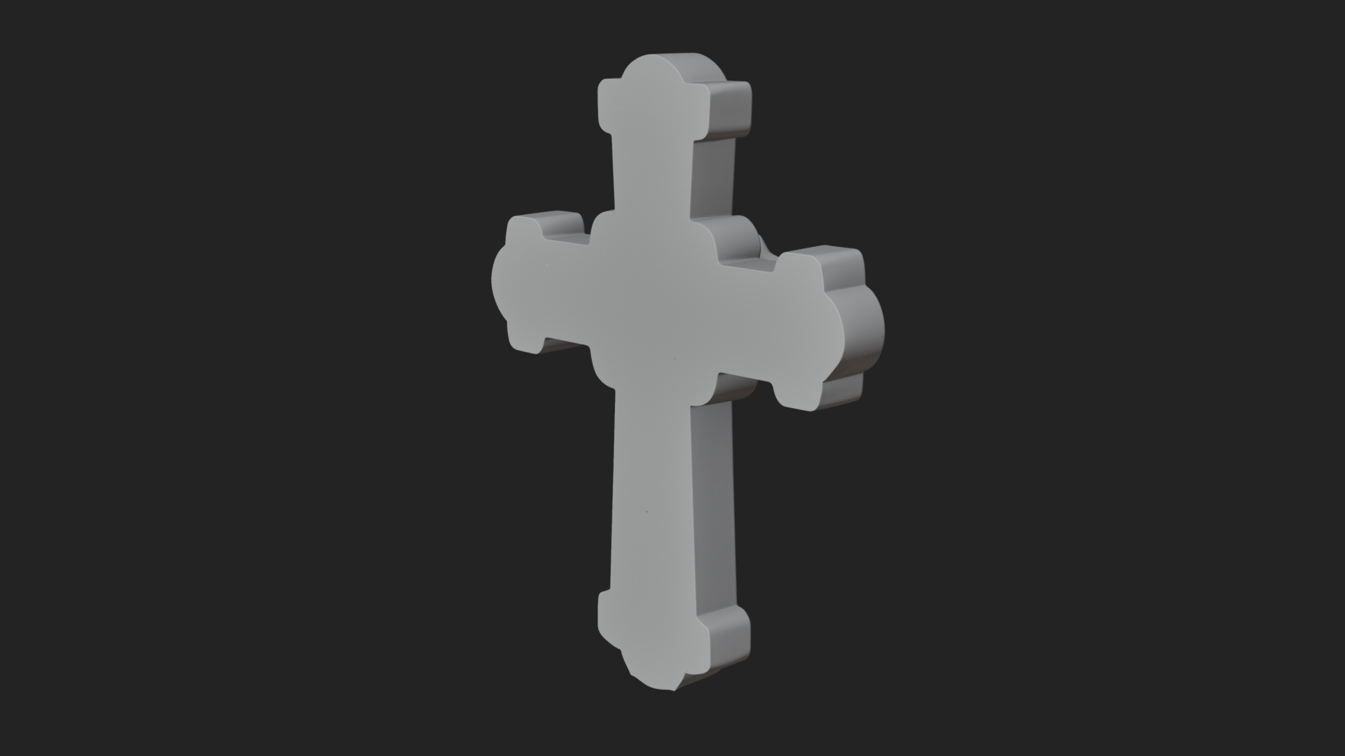 Carved Relief Wall Cross Design 541 3D Print Model 3D Model