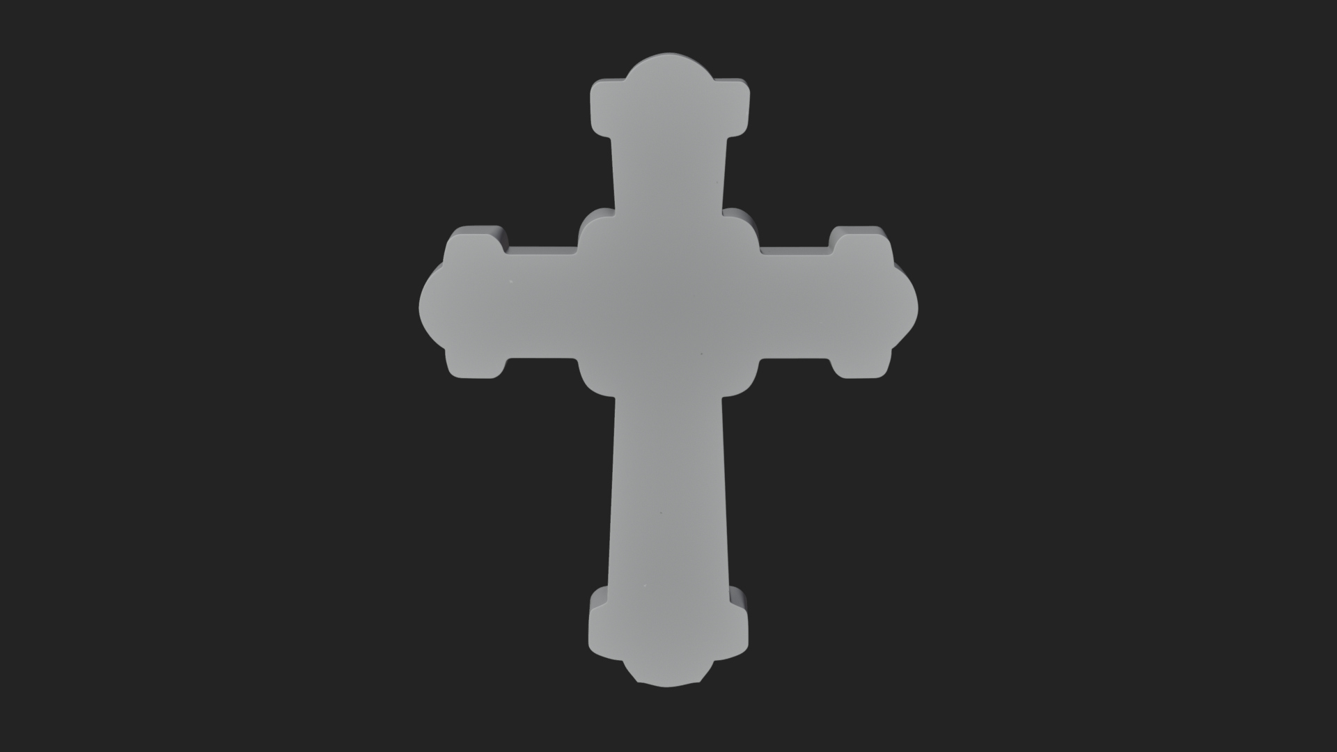 Carved Relief Wall Cross Design 541 3D Print Model 3D Model