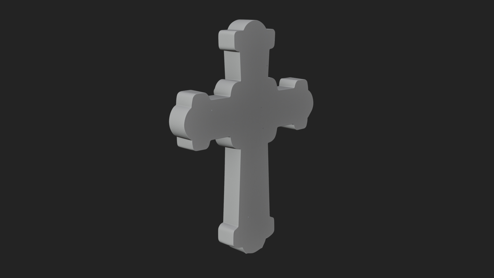 Carved Relief Wall Cross Design 541 3D Print Model 3D Model