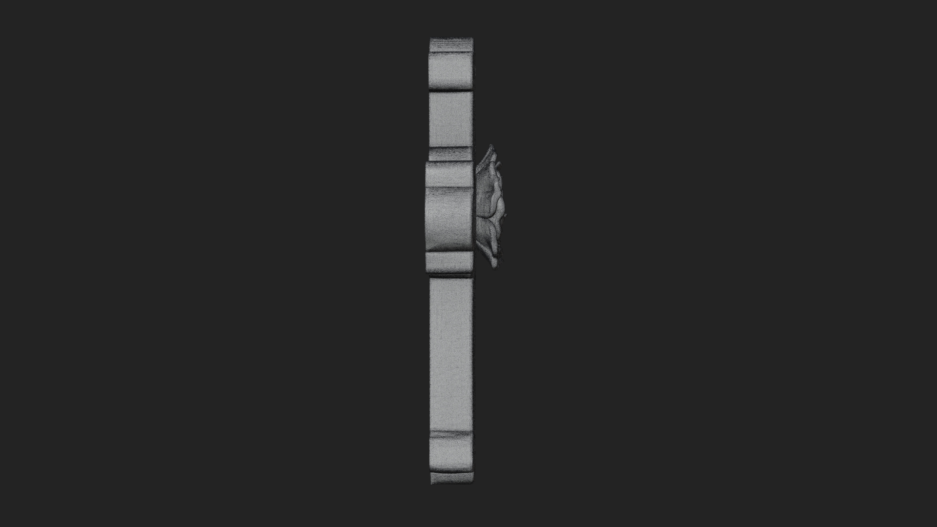 Carved Relief Wall Cross Design 541 3D Print Model 3D Model