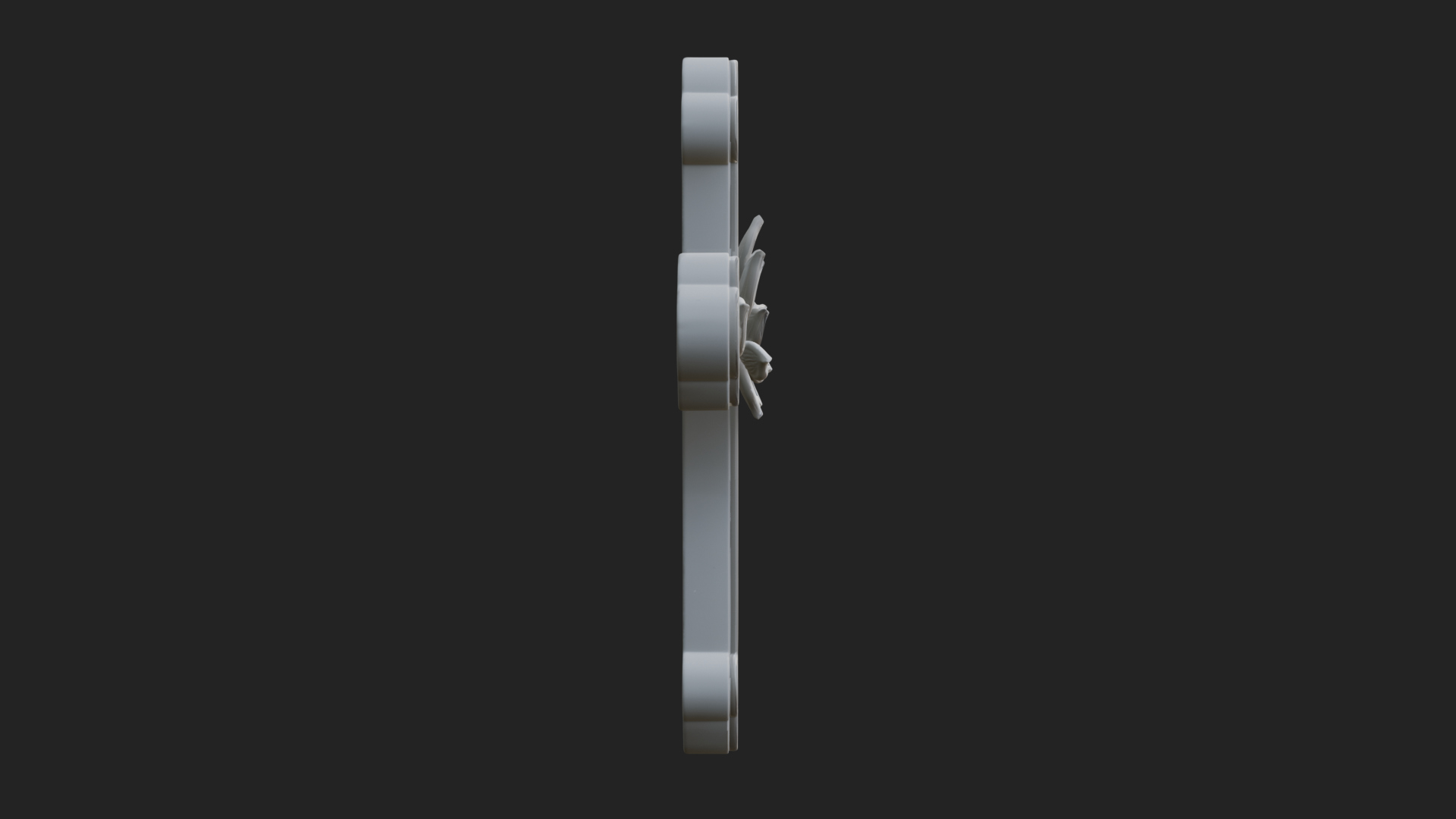 Carved Relief Wall Cross Design 544 3D Print Model 3D Model