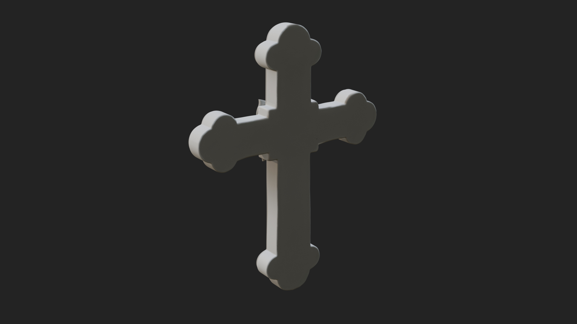 Carved Relief Wall Cross Design 544 3D Print Model 3D Model