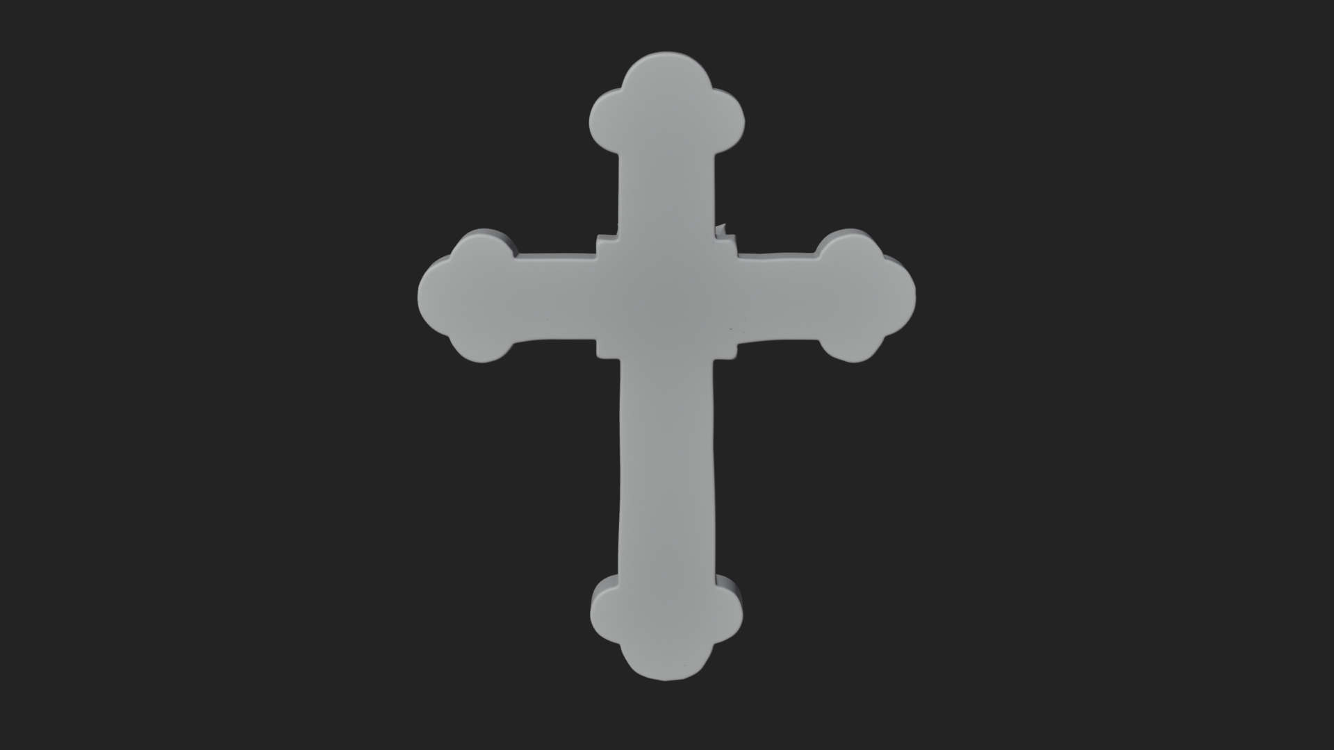 Carved Relief Wall Cross Design 544 3D Print Model 3D Model