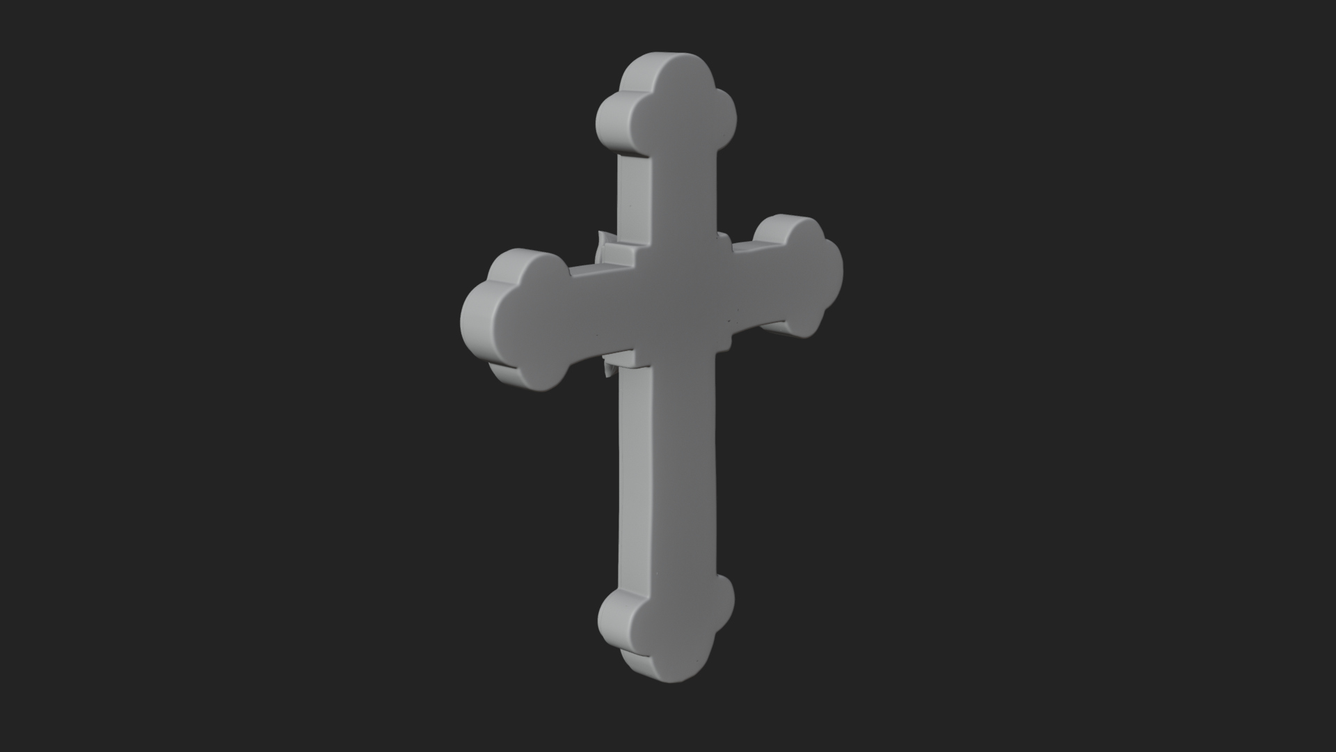 Carved Relief Wall Cross Design 544 3D Print Model 3D Model