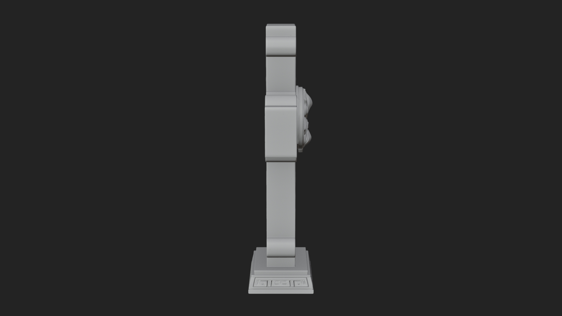 Carved Relief Wall Cross Design 546 3D Print Model 3D Model