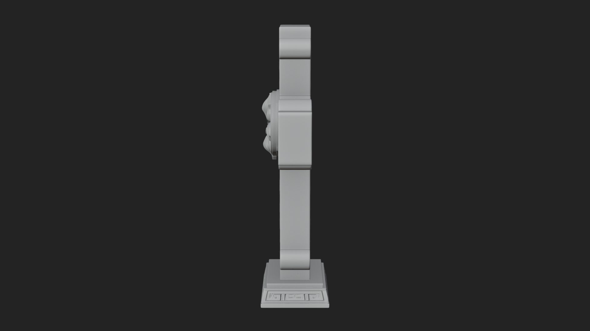 Carved Relief Wall Cross Design 546 3D Print Model 3D Model