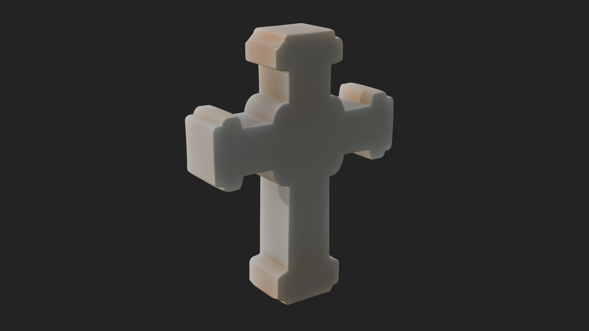 Carved Relief Wall Cross Design 549 3D Print Model 3D Model